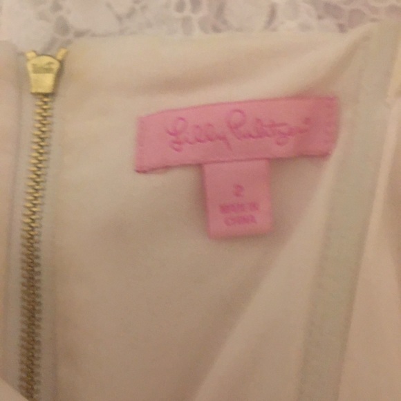 Lilly Pulitzer White Maybell Eyelet Peplum Dress - Picture 2 of 2